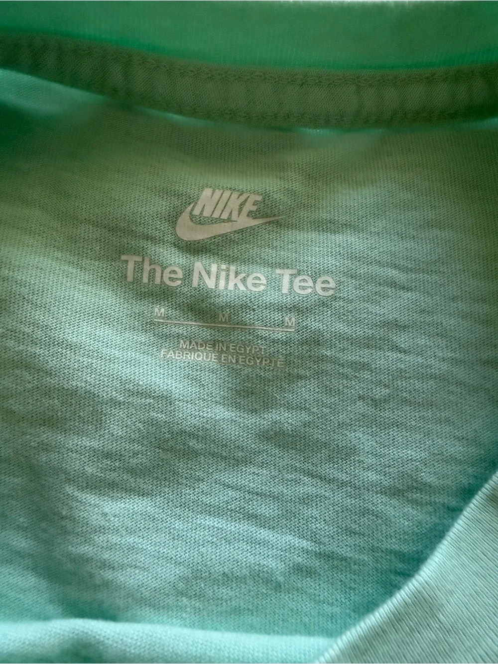 Nike Mint Graphic Crewneck T-Shirt with Colorful Embroidery unique design